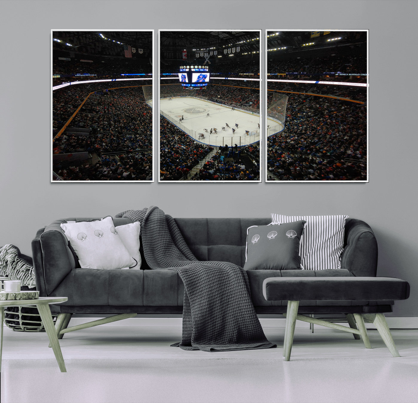 -KeyBank Center New York Buffalo Sabres Hockey Stadium Canvas Print Wall Art