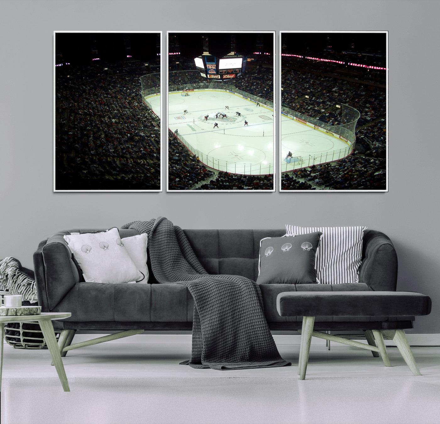 38823-MGV-CV-36X24-Nationwide Arena Ohio Columbus Blue Jackets Hockey Stadium Canvas Print Wall Art
