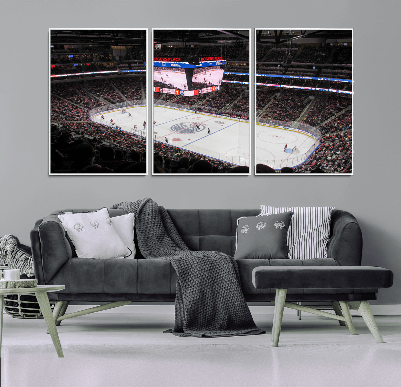 71180-MGV-CV-36X24-Rogers Place Edmonton Oilers Ice Hockey Stadium Wall Art, Rogers Place Edmonton Oilers Wall Art