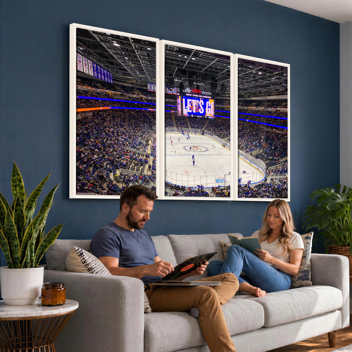 78692-MGV-CV-36X24 - UBS Arena Elmont New York Islanders Ice Hockey Wall Art, UBS Arena Elmont Wall Art Canvas Print