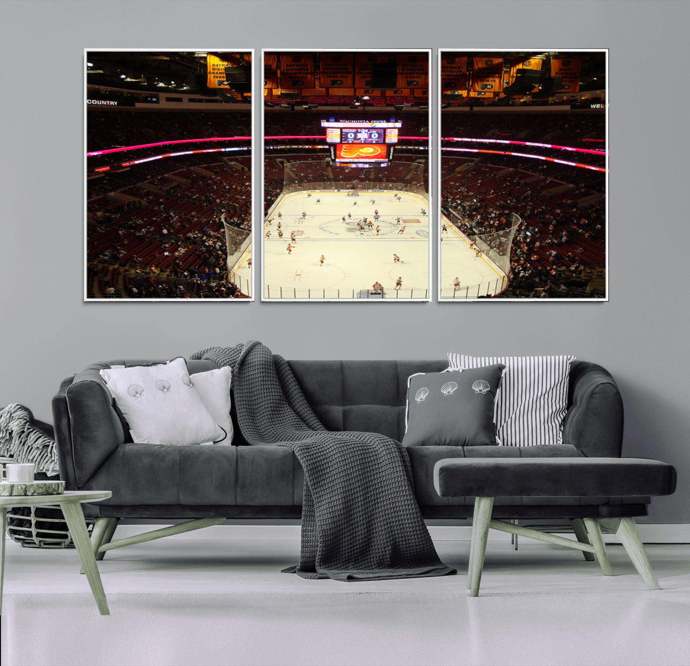 98213-MGV-CV-36X24-Wachovia Center Priort of Lyers Game Ice Hockey Stadium Canvas Print, Lyers Game Ice Hockey Stadium