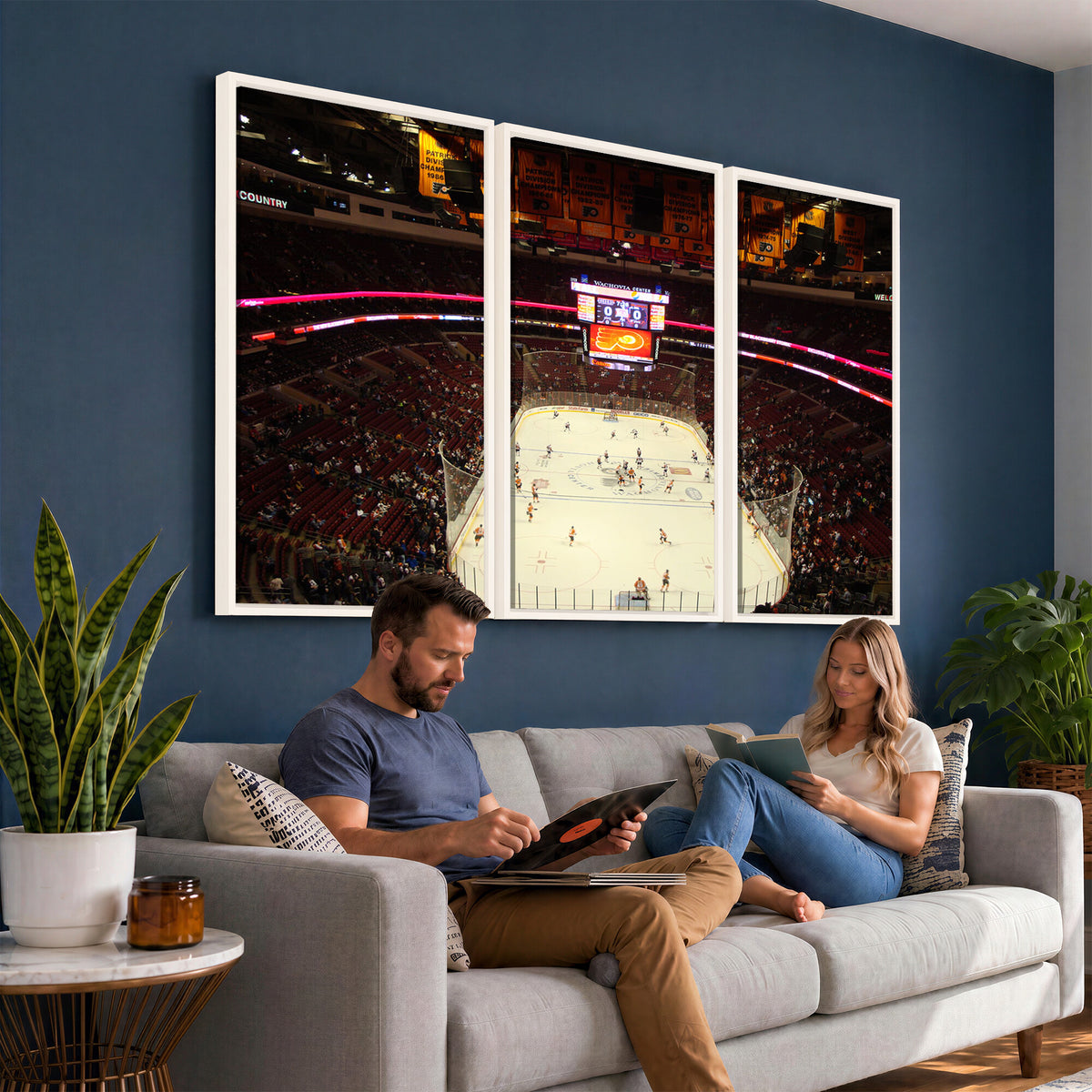 98213-MGV-CV-36X24 - Wachovia Center Prior to Flyers Game Ice Hockey Stadium