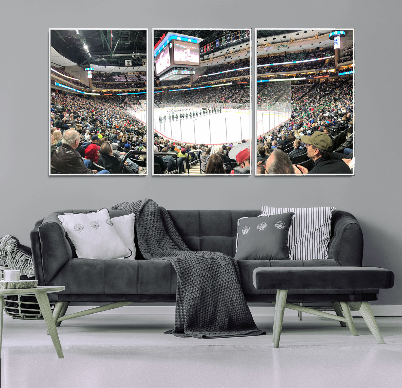 44414-MGV-CV-36X24-Xcel Energy Center St Paul Minnesota Wild Ice Hockey Stadium Canvas, Minnesota Wild Ice Hockey