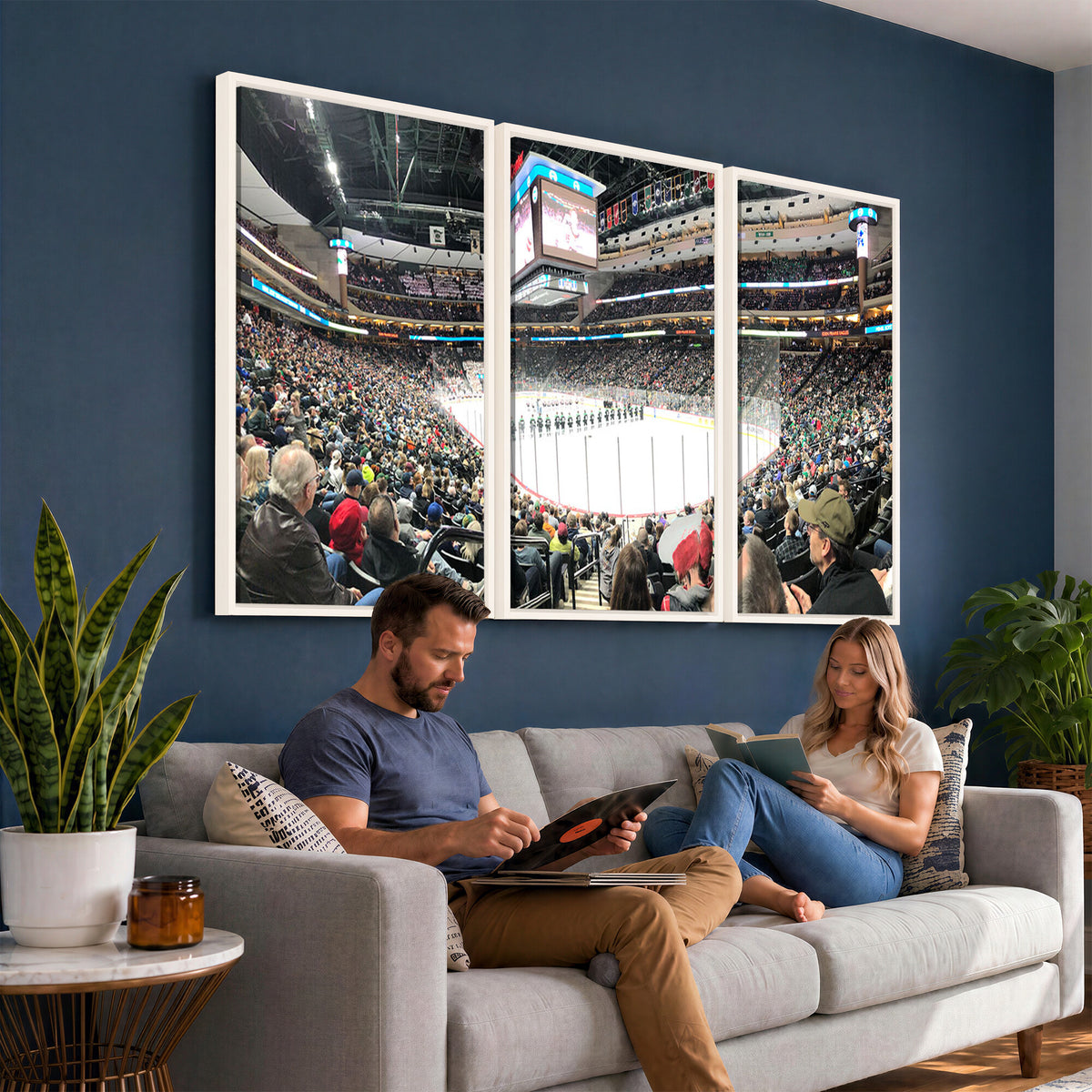 44414-MGV-CV-36X24 - Xcel Energy Center St Paul Minnesota Wild Ice Hockey Stadium