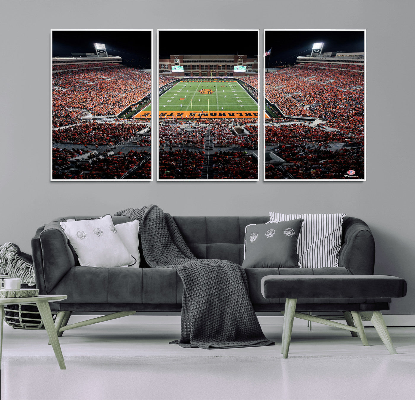 MGV-FC-60X30-3P - Oklahoma State Cowboys Canvas Print, Football Team Print - Stillwater Boone Pickens Stadium Wall Art