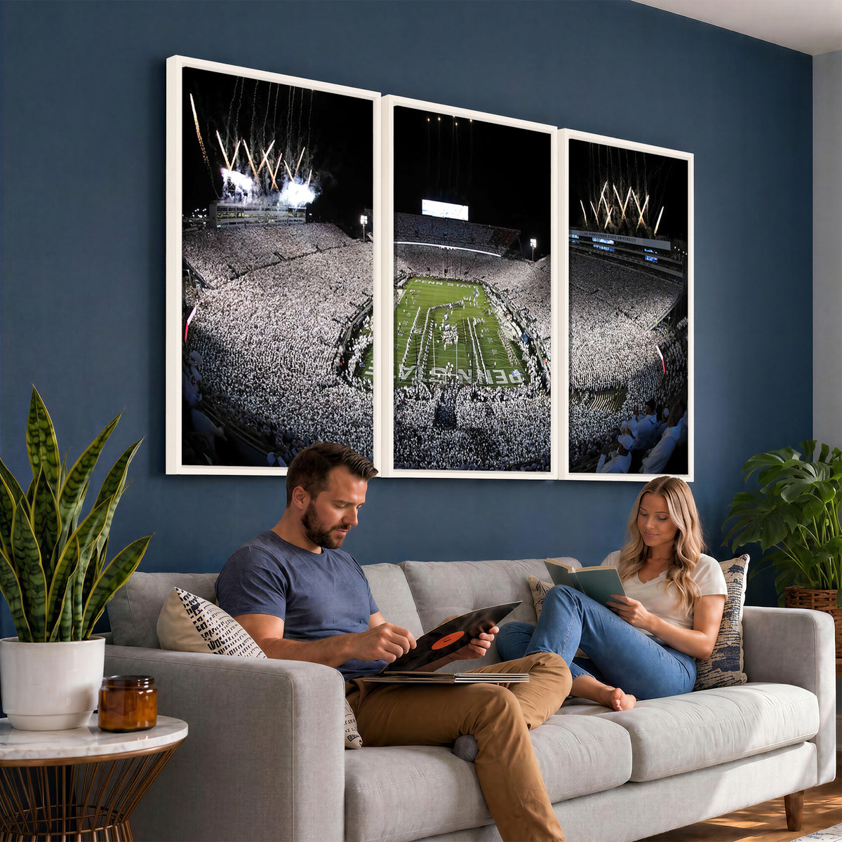 84537-MGV-CV-36X24 - Penn State Beaver Stadium Canvas Wall Art - Nittany Lions Football Print