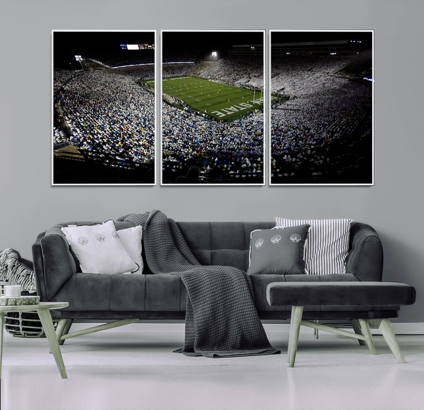 MGV-FC-60X30-3P - Penn State Football Stadium Wall Art - Beaver Stadium Canvas Print