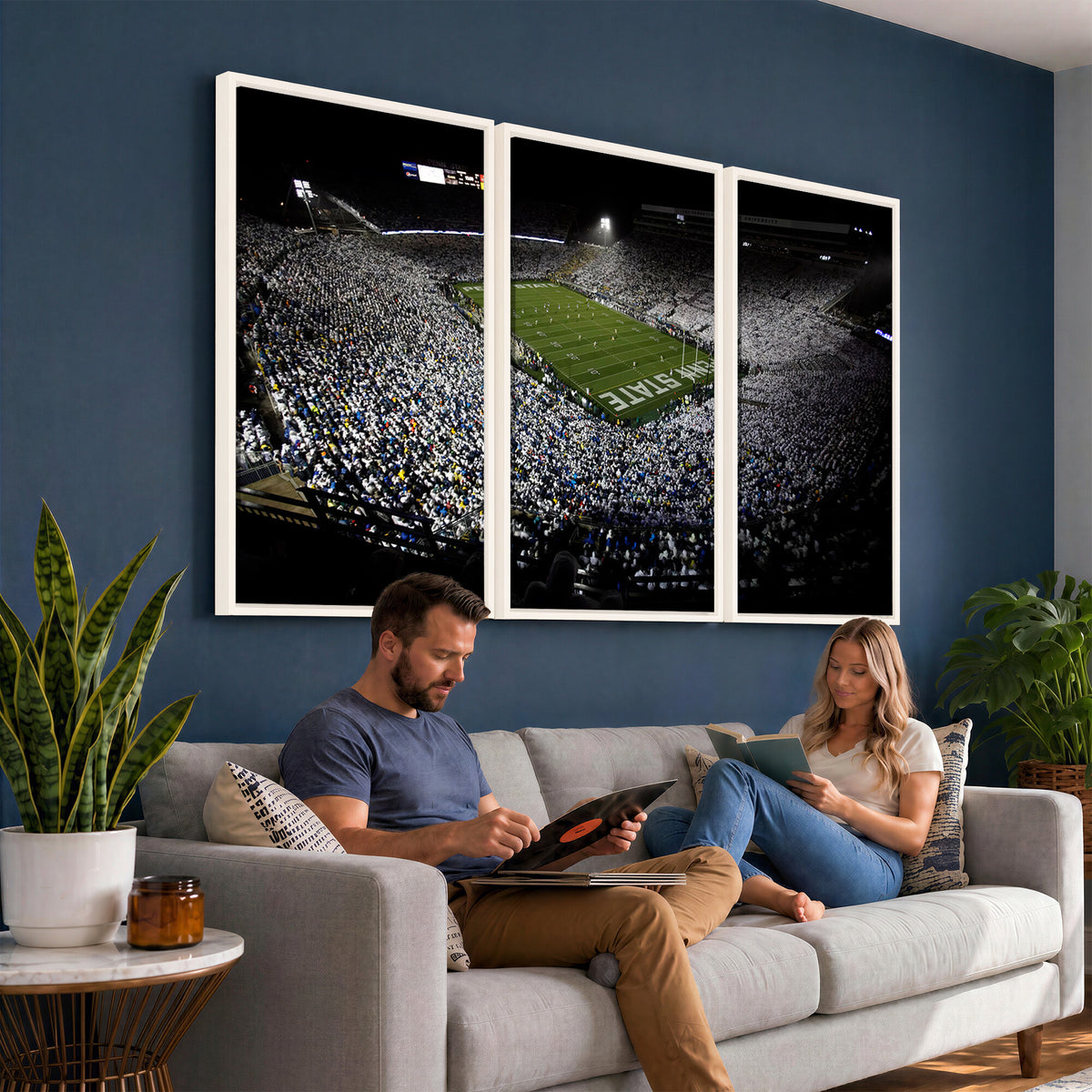 96825-MGV-CV-36X24 - Penn State Football Stadium Wall Art - Beaver Stadium Canvas Print