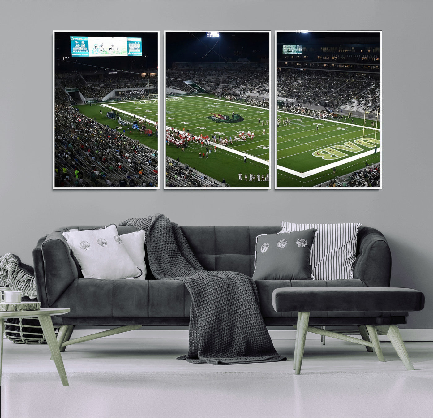 81740-MGV-FC-60X30-3P_White-UAB Blazers Football Team Print - Birmingham Protective Stadium Wall Art Canvas Print