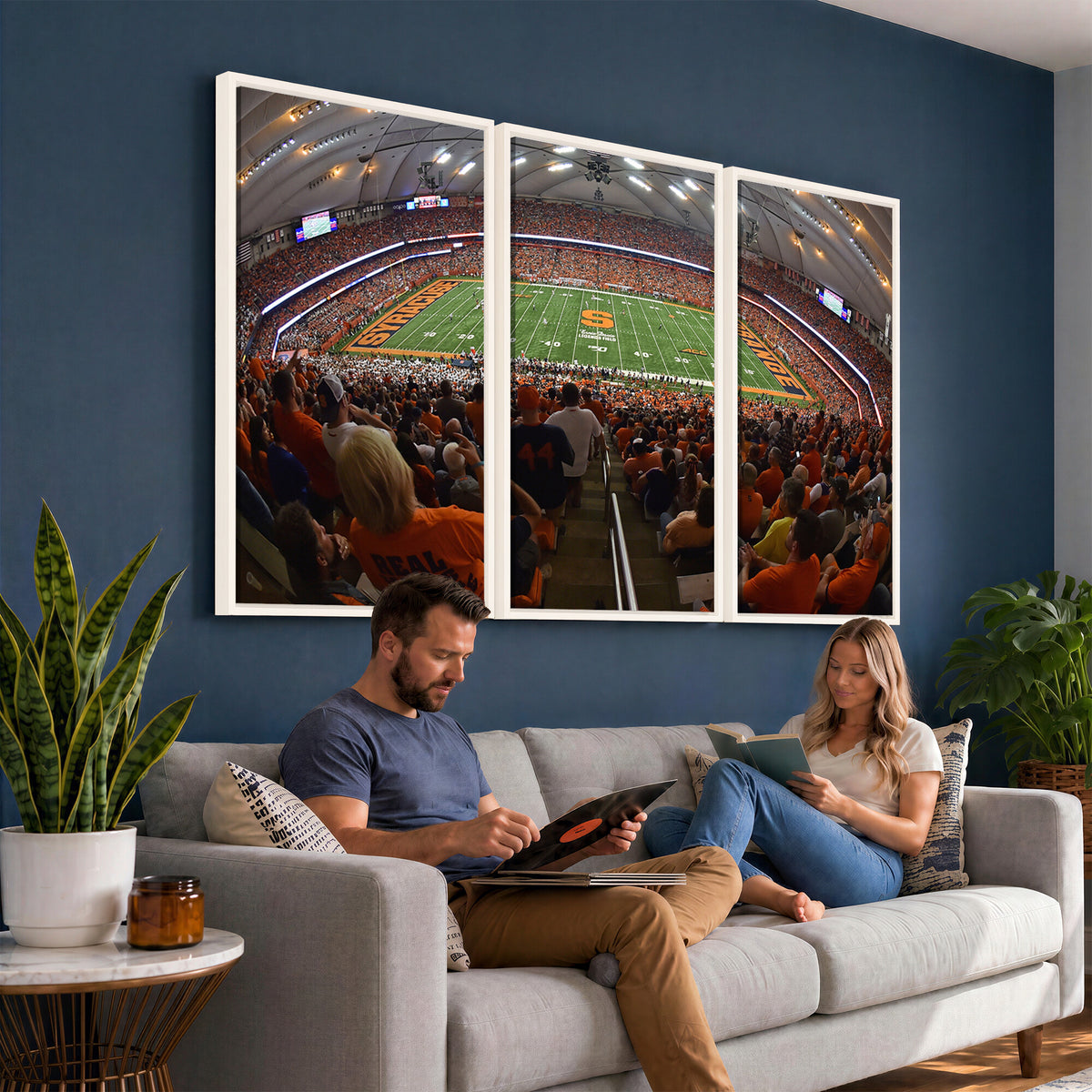 43291-MGV-CV-36X24 - Syracuse University Orange Football Canvas Print, Football Team Print - Syracuse JMA Wireless Dome