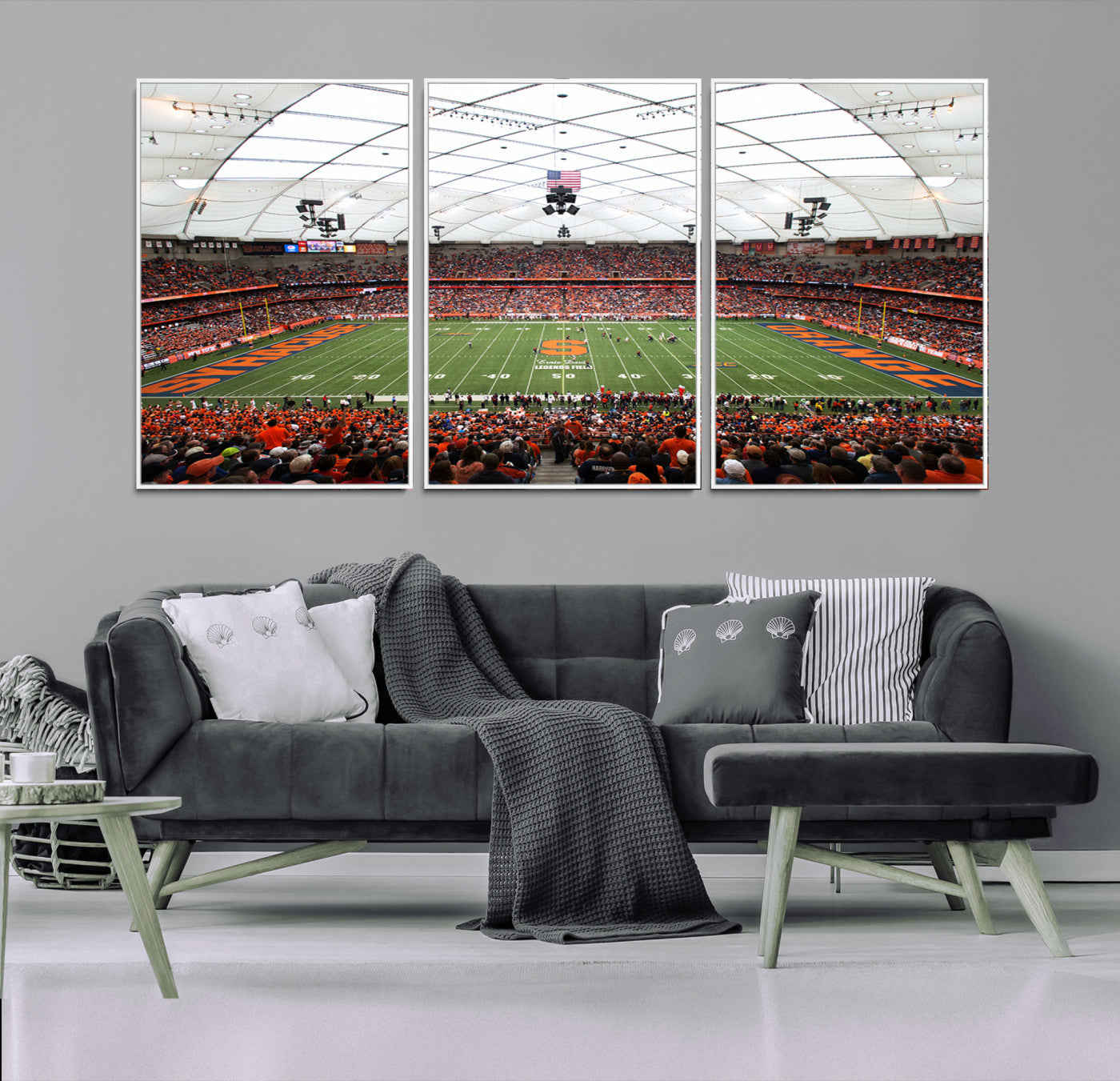 MGV-FC-60X30-3P - Syracuse University Orange Football Team Print - Syracuse JMA Wireless Dome Wall Art Canvas Print