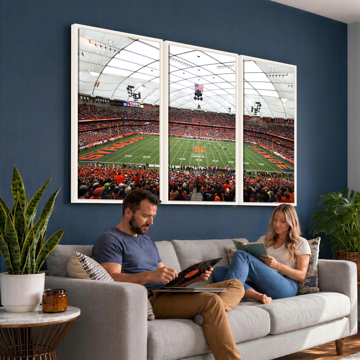 78104-MGV-CV-36X24 - Syracuse University Orange Football Team Print, Syracuse
