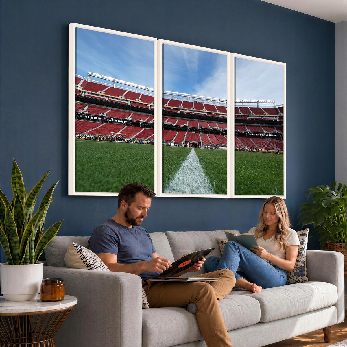 83238-PAN-FL-20X10 - University of Tulsa Golden Hurricane Football Team Print - Tulsa H.A. Chapman Stadium Wall Art