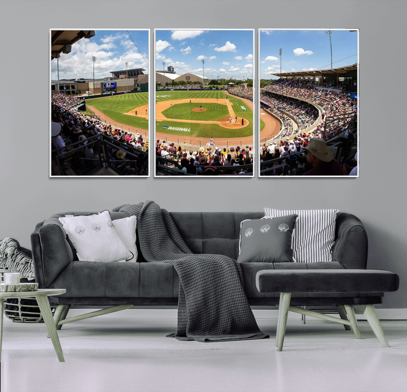 MGV-FC-60X30-3P - The Texas A&M University Aggies Athletics Team Print - College Station Kyle Field Wall Art Canvas