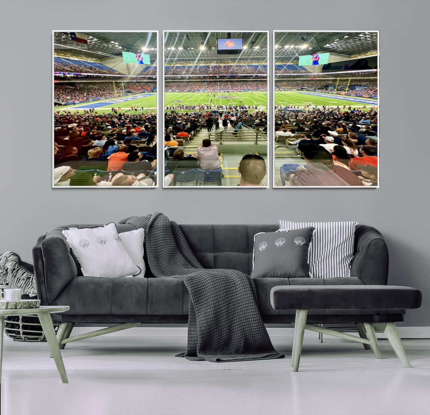 57279-MGV-CV-36X24-The University of Texas at San Antonio Roadrunners Football Team Print - San Antonio Alamodome Wall