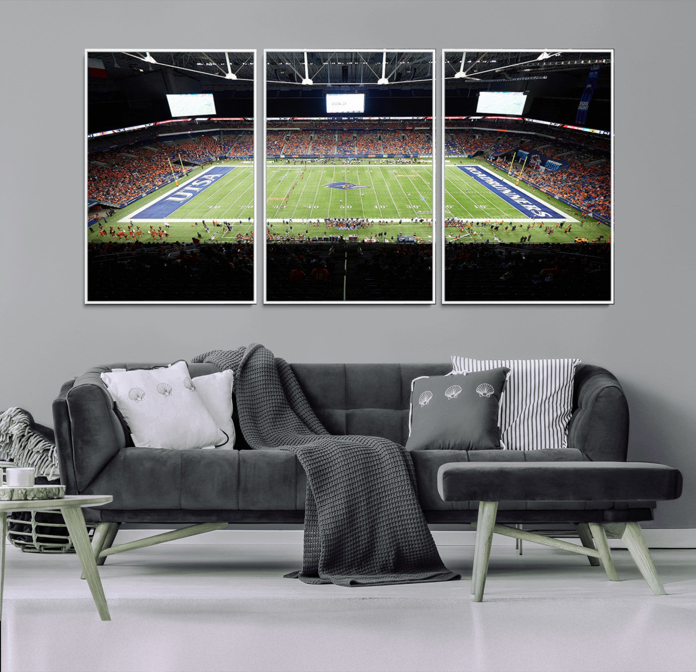 98617-MGV-CV-36X24-The University of Texas at San Antonio Roadrunners Football Team Print - San Antonio Alamodome Wall