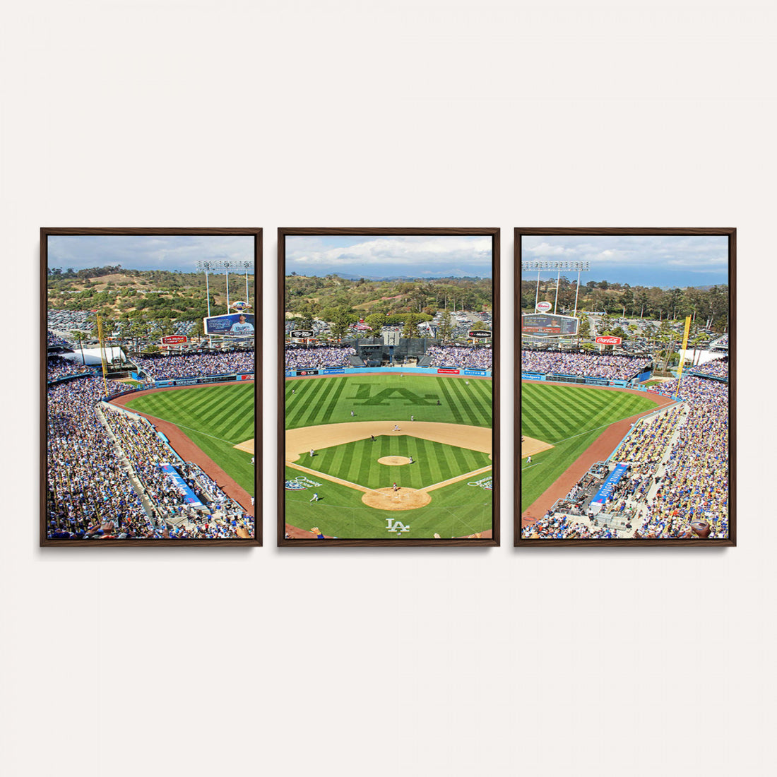 Citi Field Wall Art Print | 3-Panel New York Mets Baseball Stadium Canvas Print