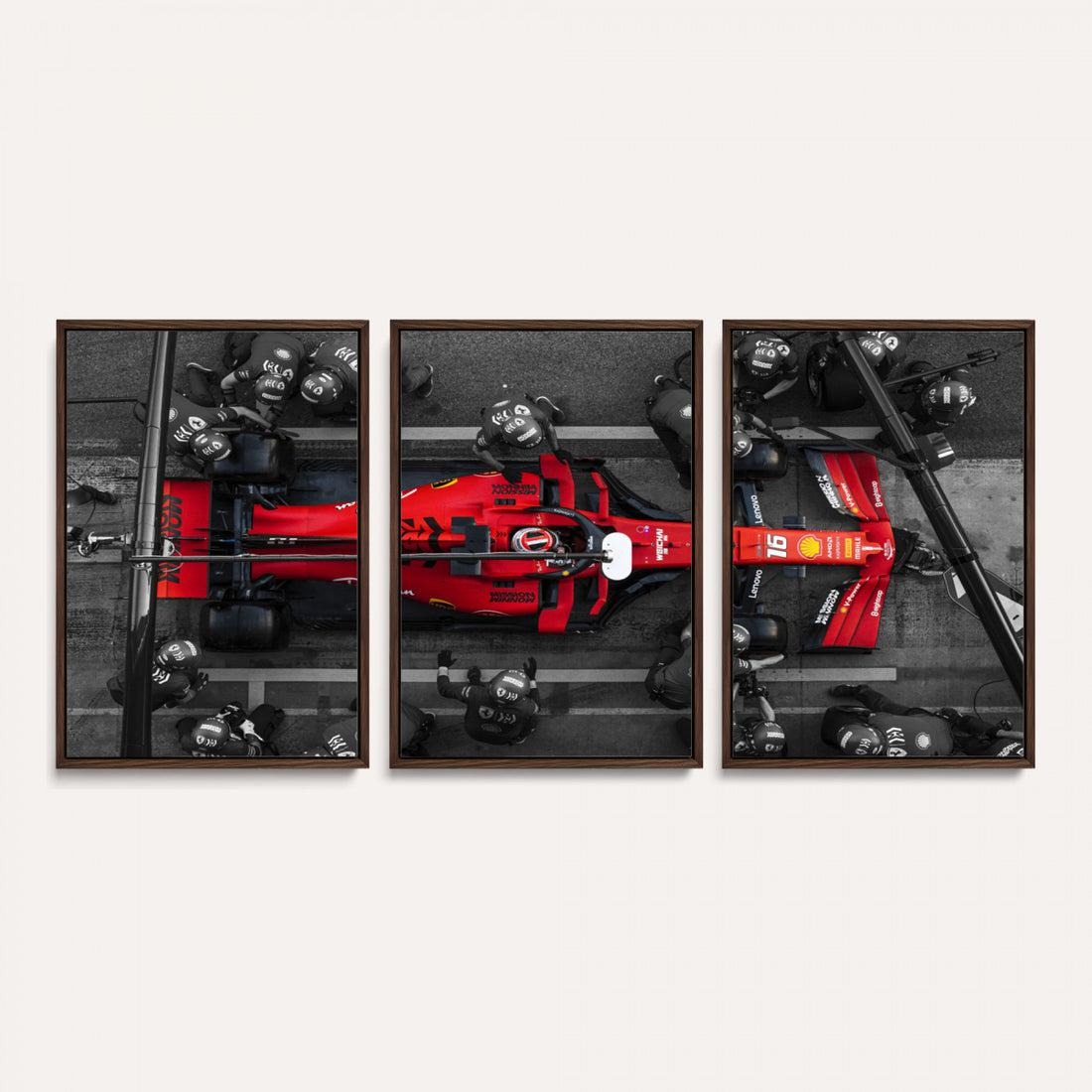 Ferrari Pit Stop Canvas Wall Art | Precision and Speed