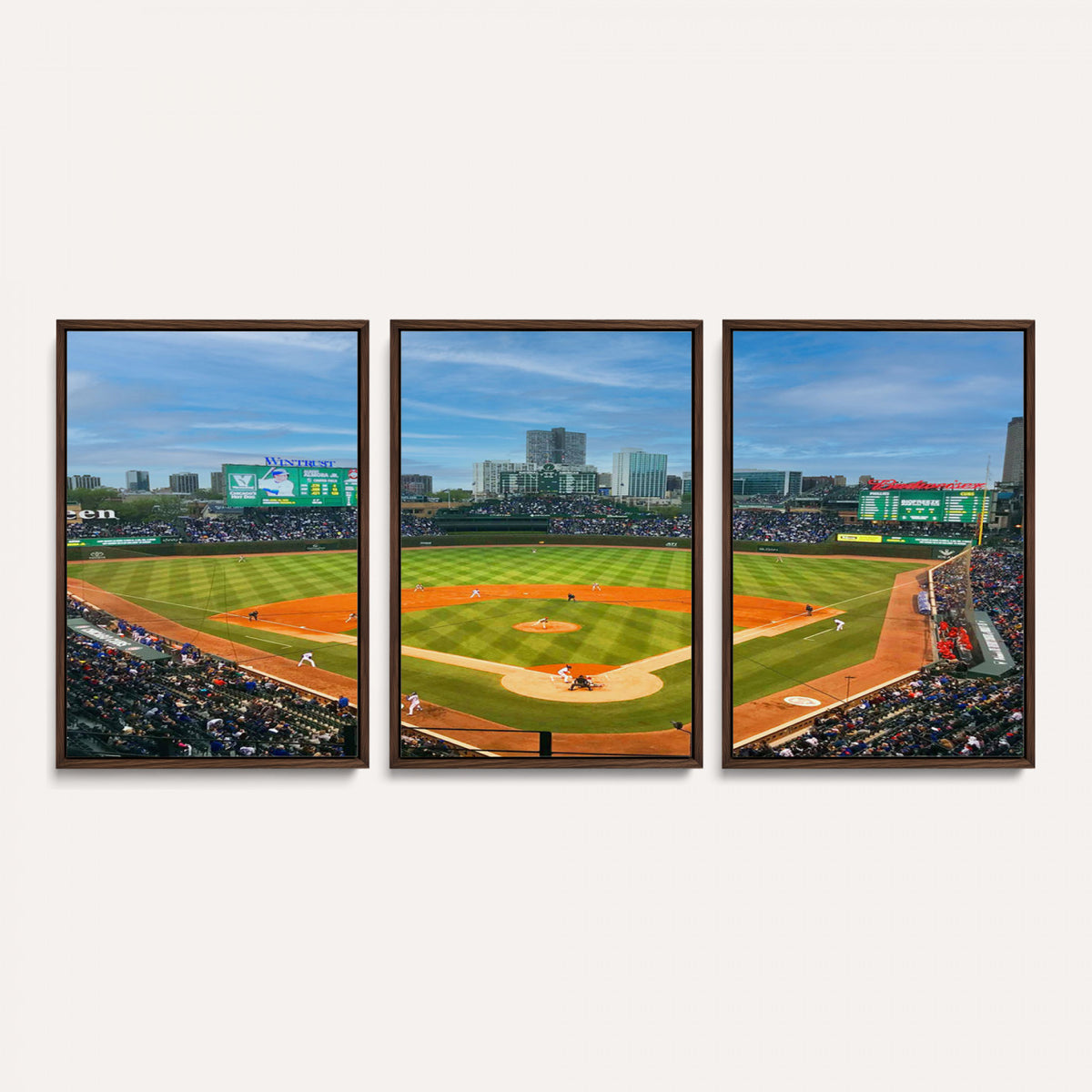 86839-MGV-CV-36X24 - Wrigley Field Chicago Cubs Panoramic Canvas Print