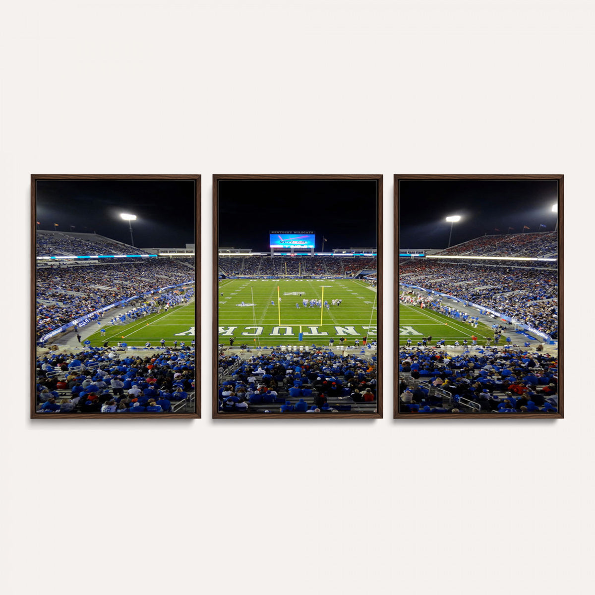 14304-MGV-CV-36X24 - Kroger Field Canvas Wall Art, Kentucky Stadium Wall Art, Framed and Ready to Hang