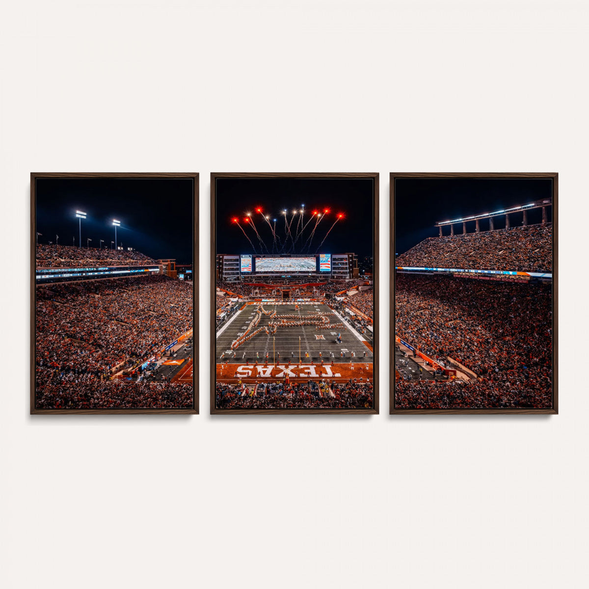 58778-PAN-FL-20X10 - Darrell K Royal Memorial Stadium | Texas Longhorns | Print Decor Wall Art Design for Home & Office Decoration
