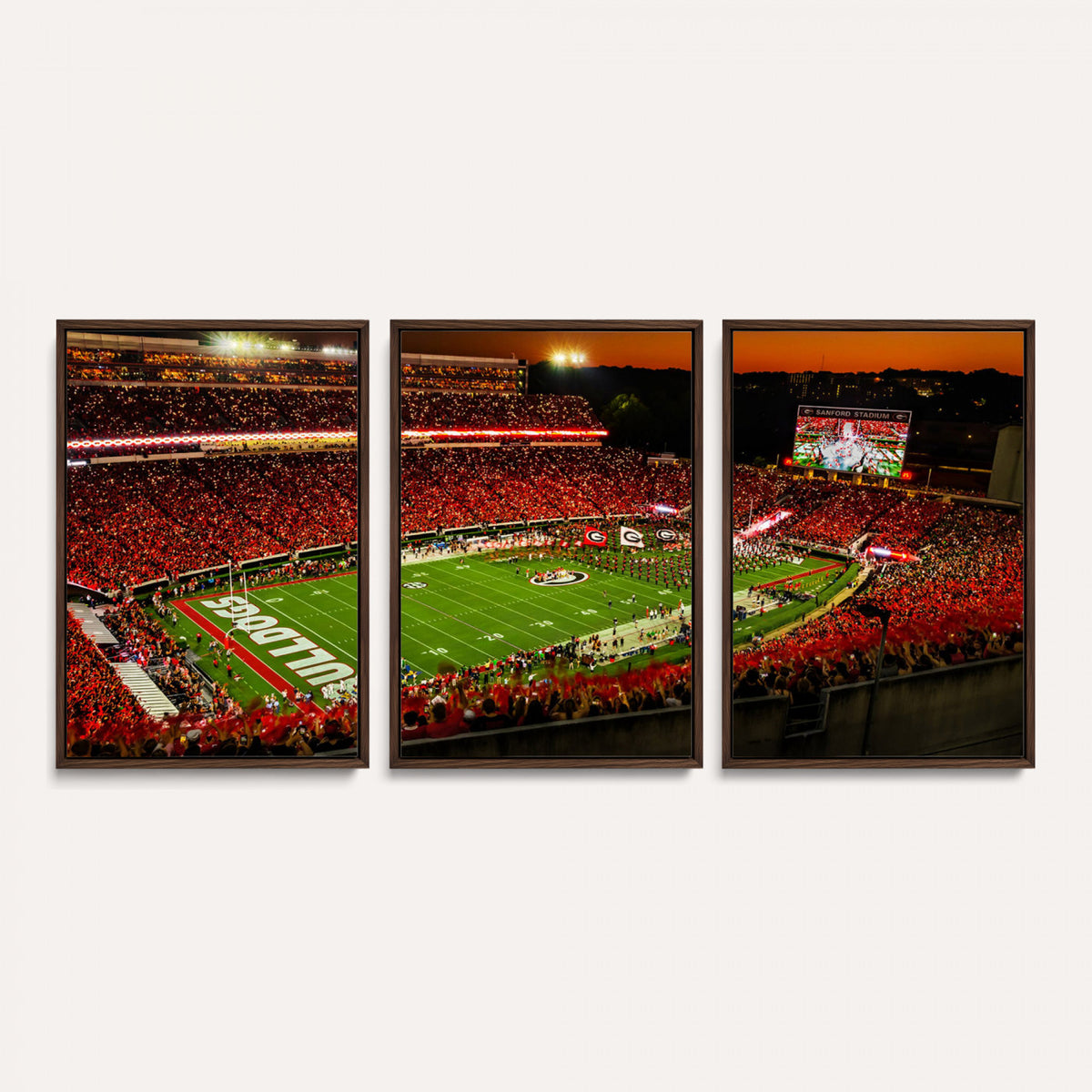 48894104-MGV-CV-36X24 - Georgia Bulldogs Stadium Wall Art Canvas Print, Sanford Stadium