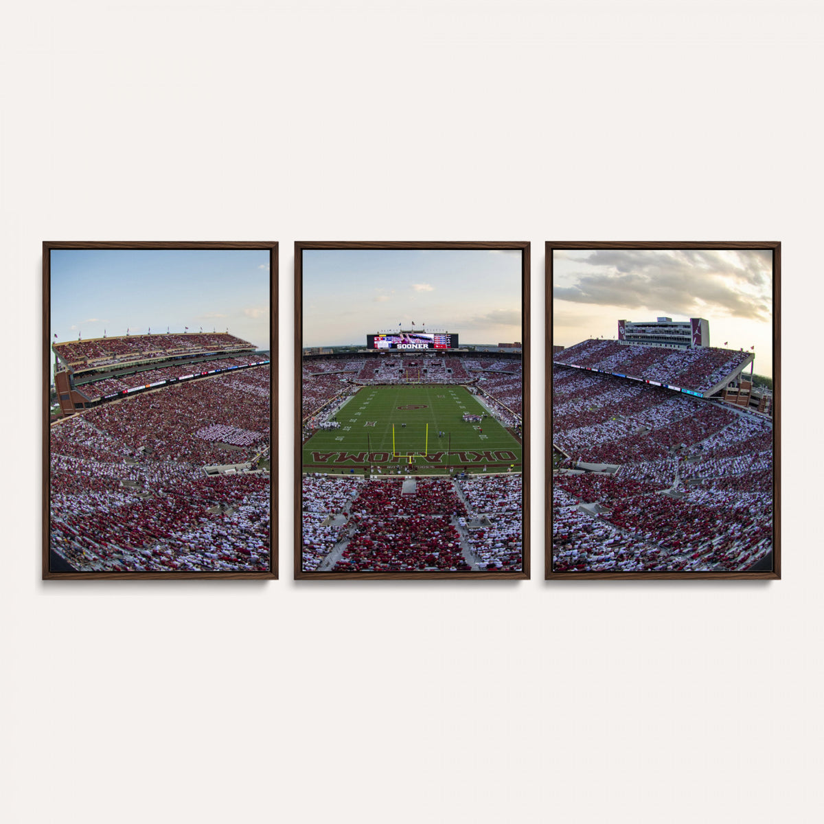 11058161-MGV-CV-36X24 - Oklahoma Sooners Gaylord Family Oklahoma Memorial Stadium Wall Art Canvas Print