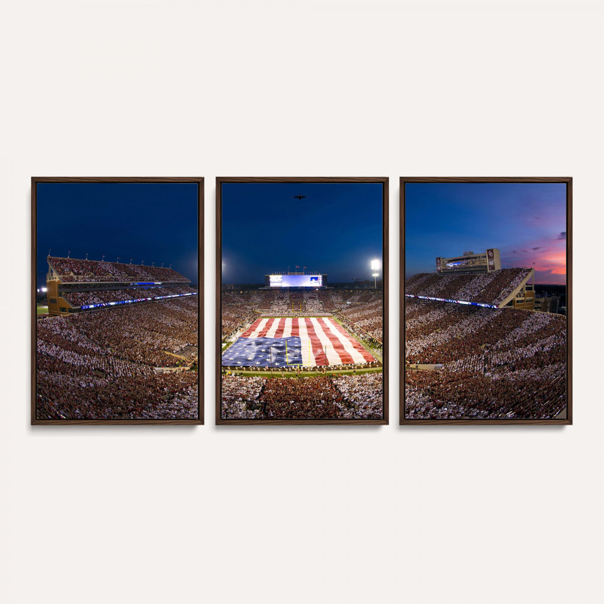 12979182-MGV-CV-36X24 - Oklahoma Sooners Memorial Stadium Wall Art Canvas Print