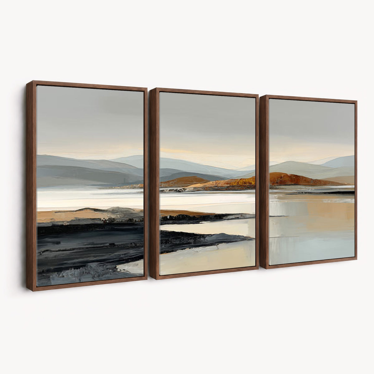 56450386-MGV-CV-36X24 - Modern Abstract Landscape Canvas Wall Art, Minimalist Nature Print