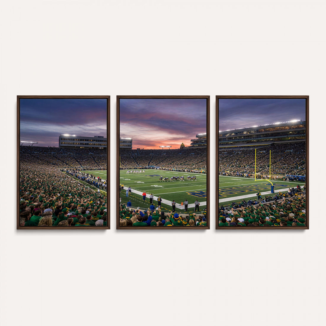 Notre Dame Stadium Wall Art Canvas Print, Notre Dame Fighting Irish Stadium Decor