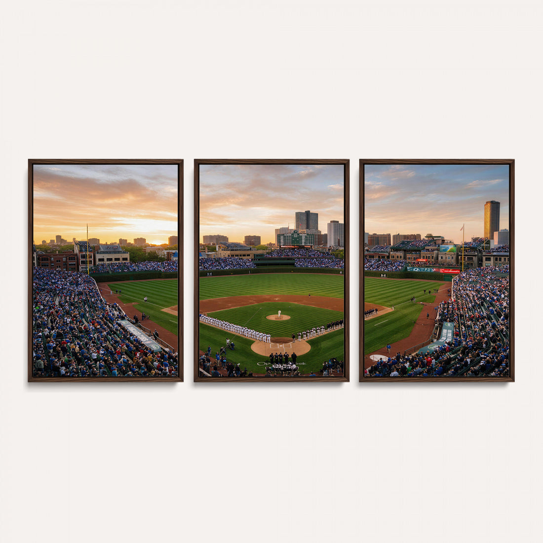 Stadium Wall Art Canvas Print for Game Room Decor, Framed and Ready to Hang