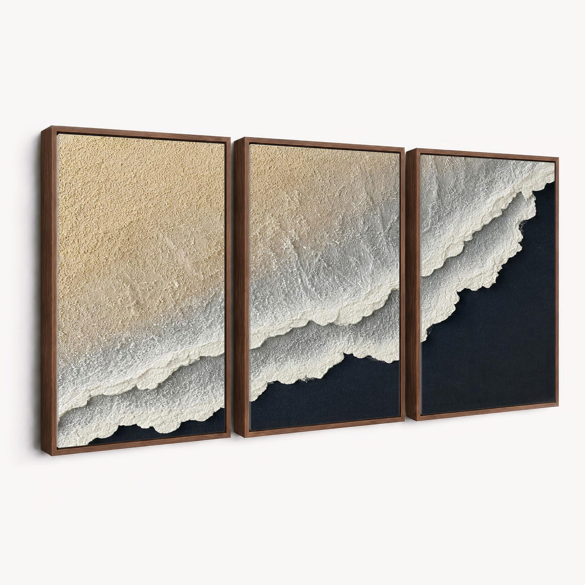32969959-MGV-CV-24X16 - Abstract Ocean Wave Canvas Wall Art, Coastal Beach Wall Decor for Living Room