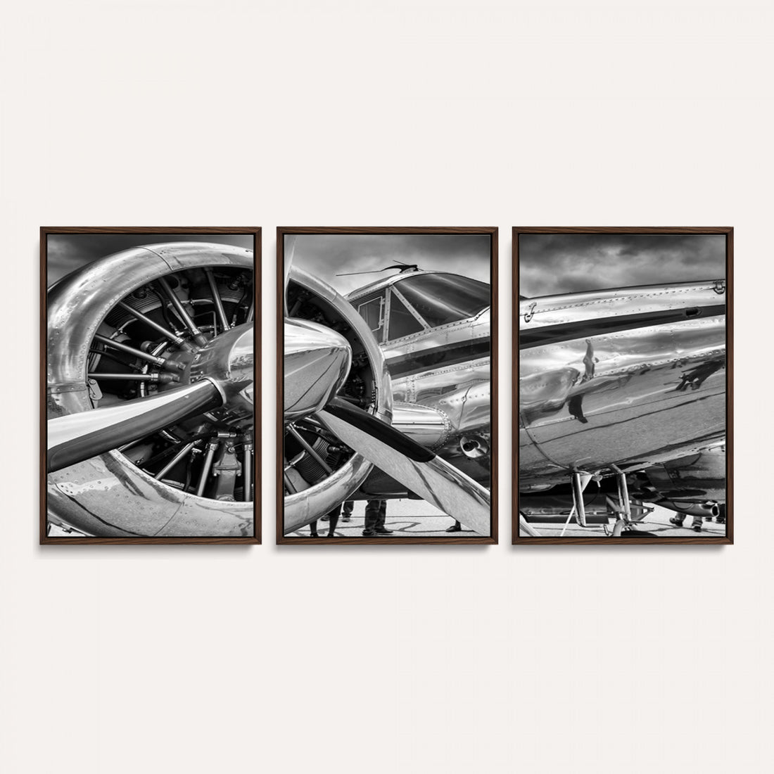 Vintage Antique Airplane Wall Art Canvas Print