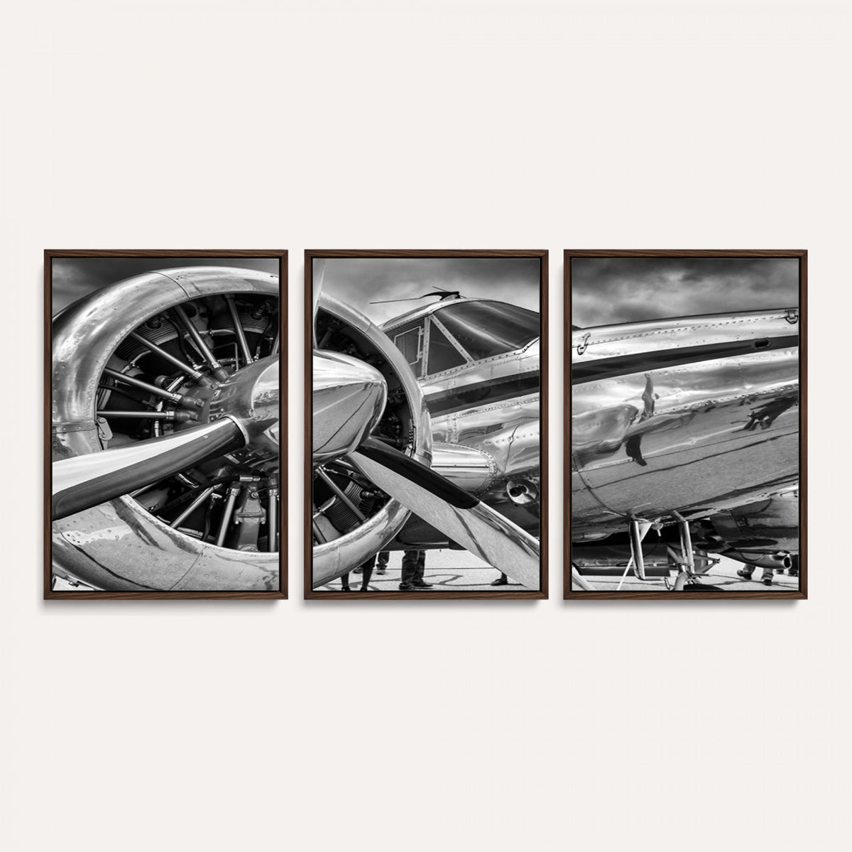 40672-MGV-CV-36X24 - Vintage Antique Airplane Wall Art Canvas Print