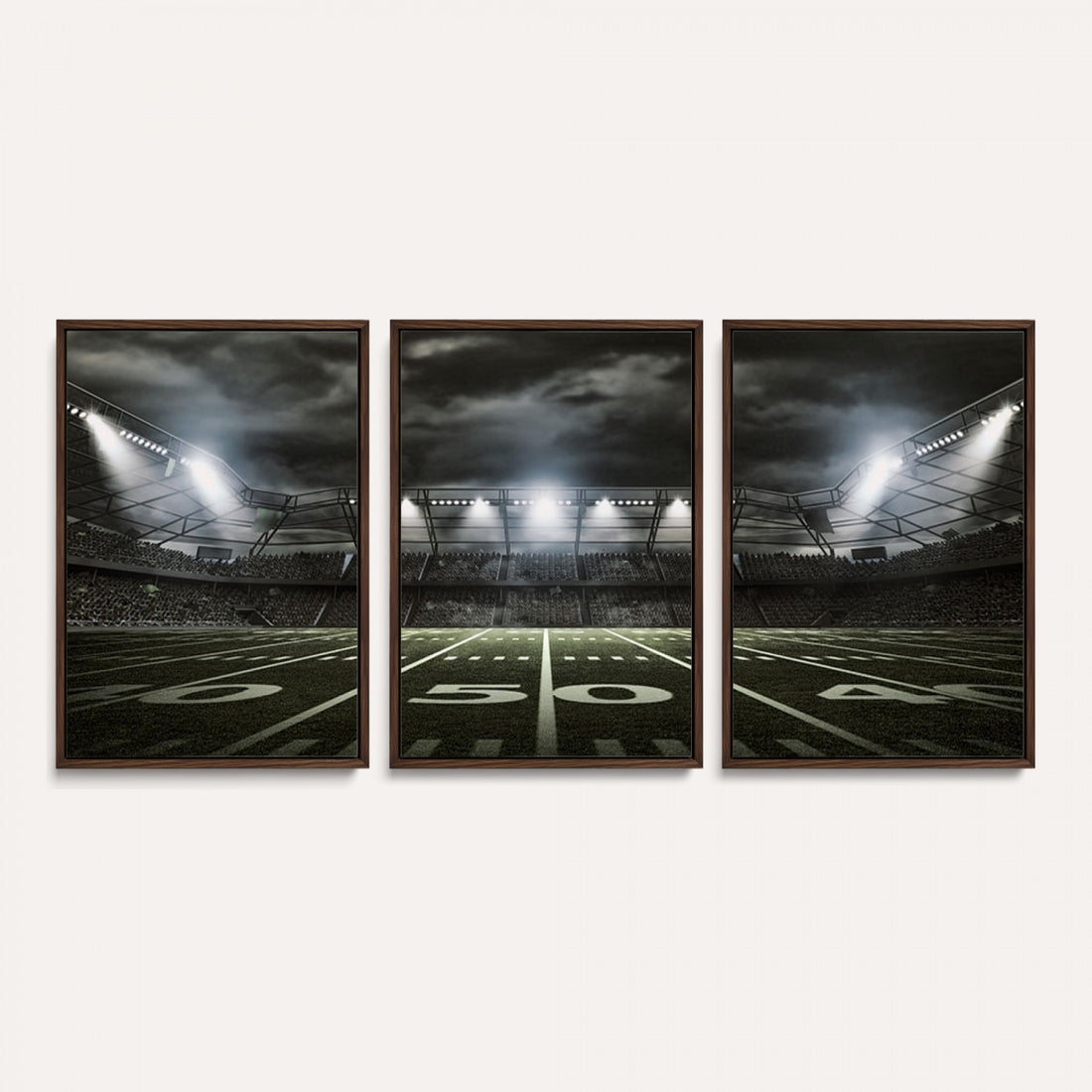 American Football Stadium Wall Art Canvas Print, Stadium Sport Wall Art Print