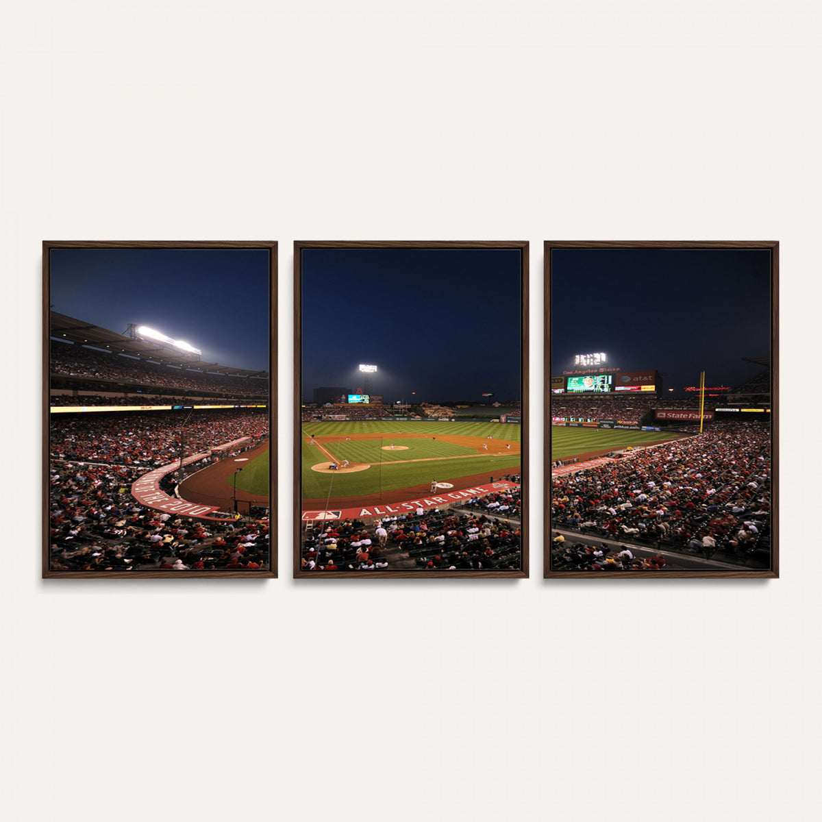 88896-MGV-CV-36X24 - Los Angeles Angels Baseball Team Print, Anaheim Angel Stadium Wall Art