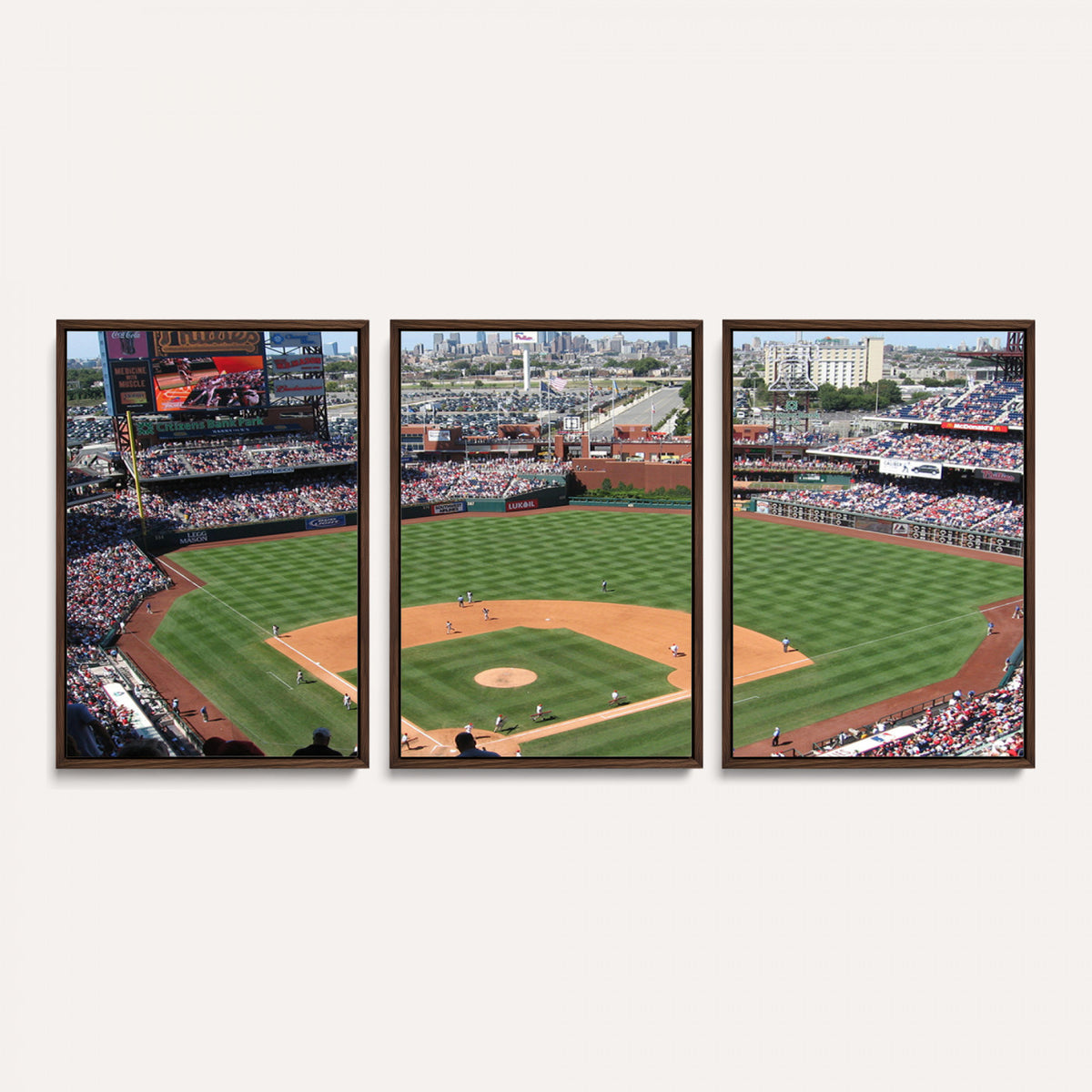 85755-MGV-CV-36X24 - Philadelphia Phillies Baseball Team Print - Philadelphia Citizens Bank Park Stadium Wall Art Canvas