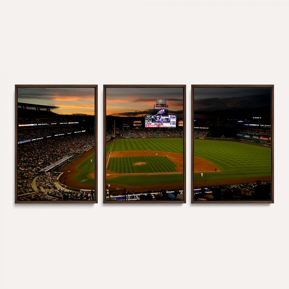 57060-MGV-CV-36X24 - Colorado Rockies Coors Field Wall Art Canvas Print - MLB Baseball Stadium