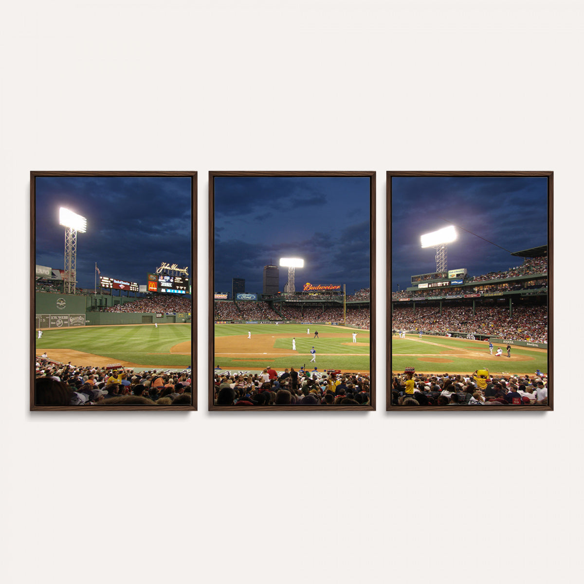 85099-MGV-CV-36X24 - Boston Red Sox Baseball Team Print Canvas, Massachusetts Fenway Park Stadium Wall Art