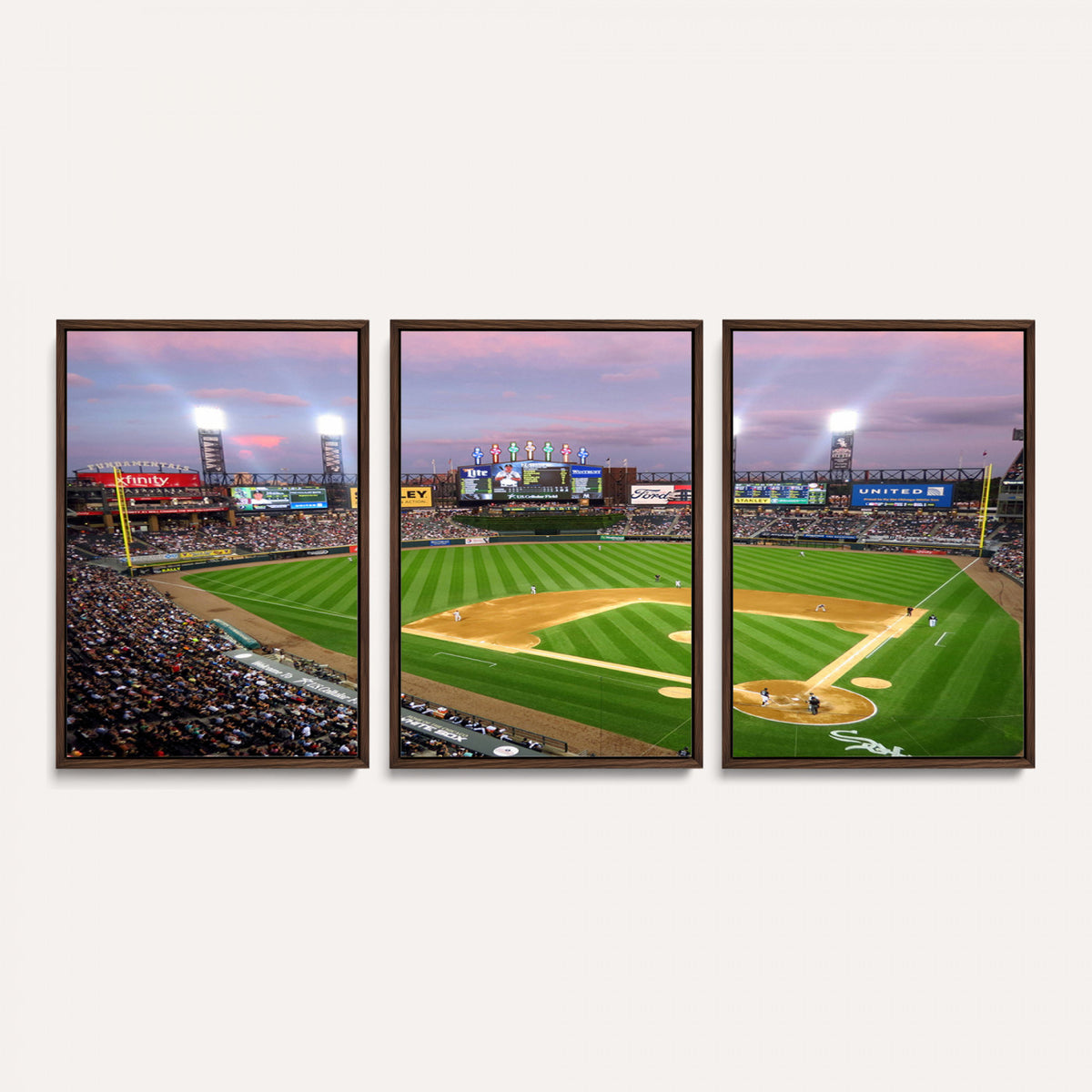 38470-MGV-CV-36X24 - Chicago White Sox Baseball Team Print Canvas, Guaranteed Rate Field Stadium Wall Art