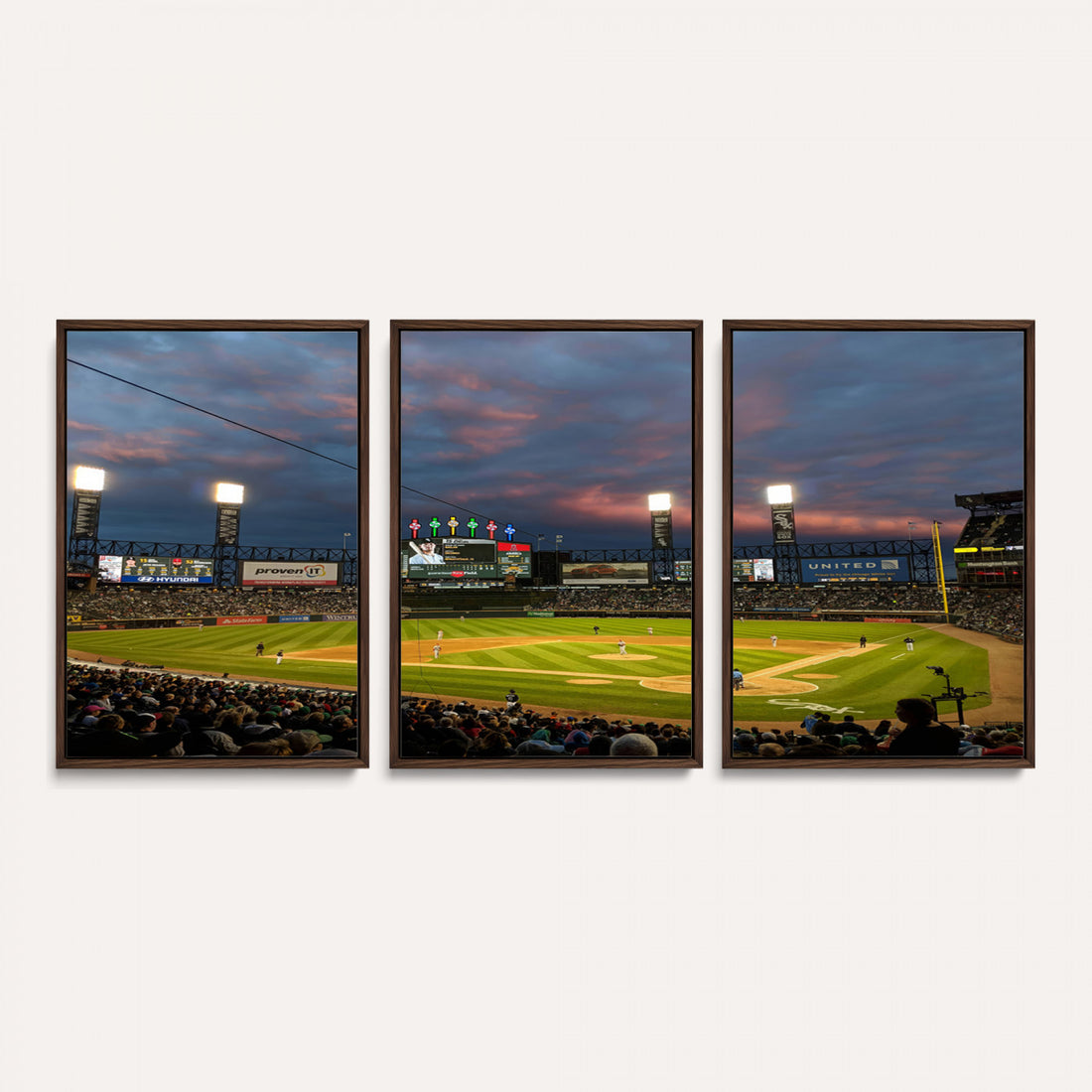 Chicago White Sox Baseball Team Print Canvas, Guaranteed Rate Field, Framed and Ready to Hang