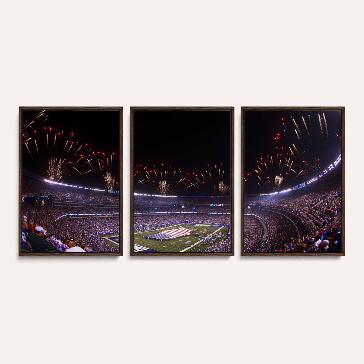 56360-MGV-CV-36X24 - New York Giants Football Team Print, East Rutherford MetLife Stadium Wall Art