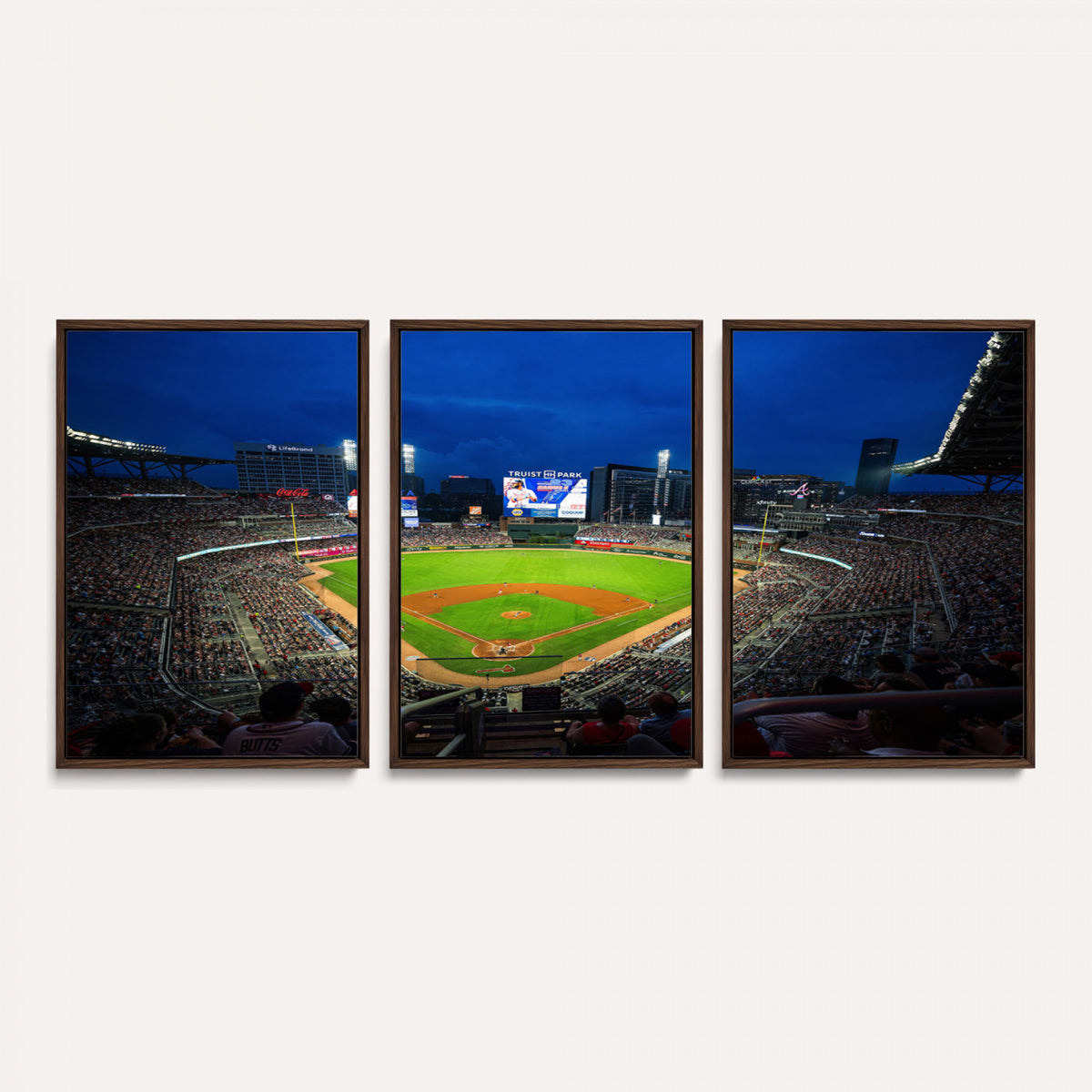88590-MGV-CV-36X24 - Truist Park Night Game Canvas Art, Atlanta Braves Stadium