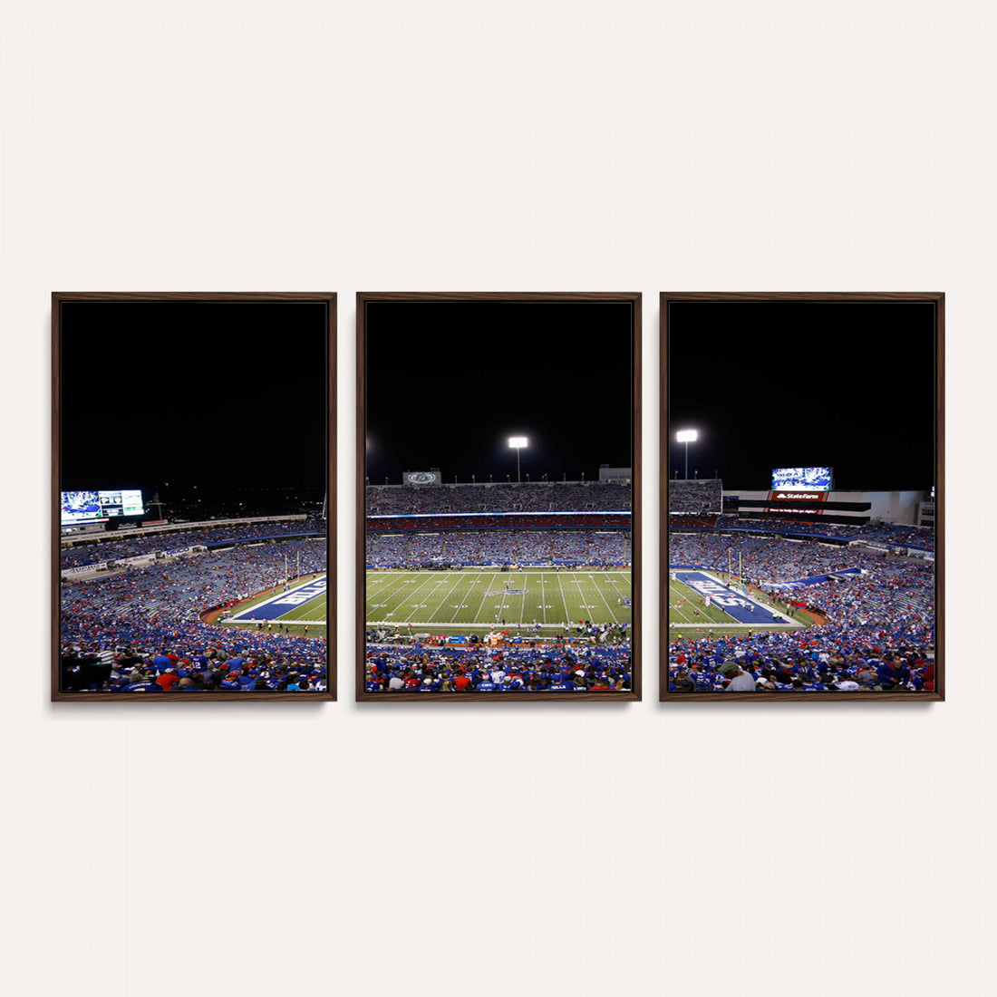 Buffalo Bills Wall Art, Buffalo Bills Stadium Canvas Print for Sports Decor