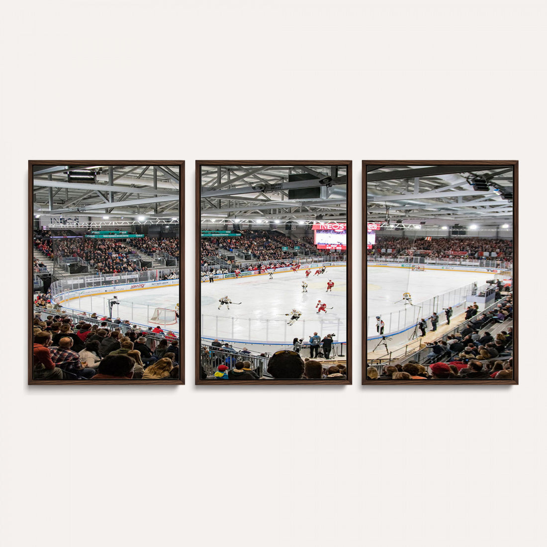 Lausanne Arena Ice Hockey Stadium Wall Art Canvas Print