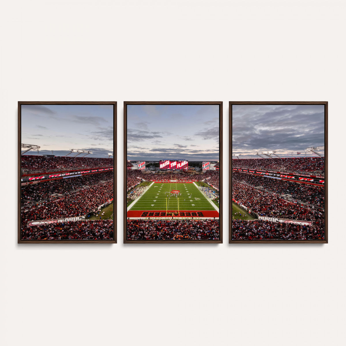 35698-MGV-CV-36X24 - Florida Tampa Raymond James Stadium Wall Art Canvas Print - NFL Football Stadium Print Canvas