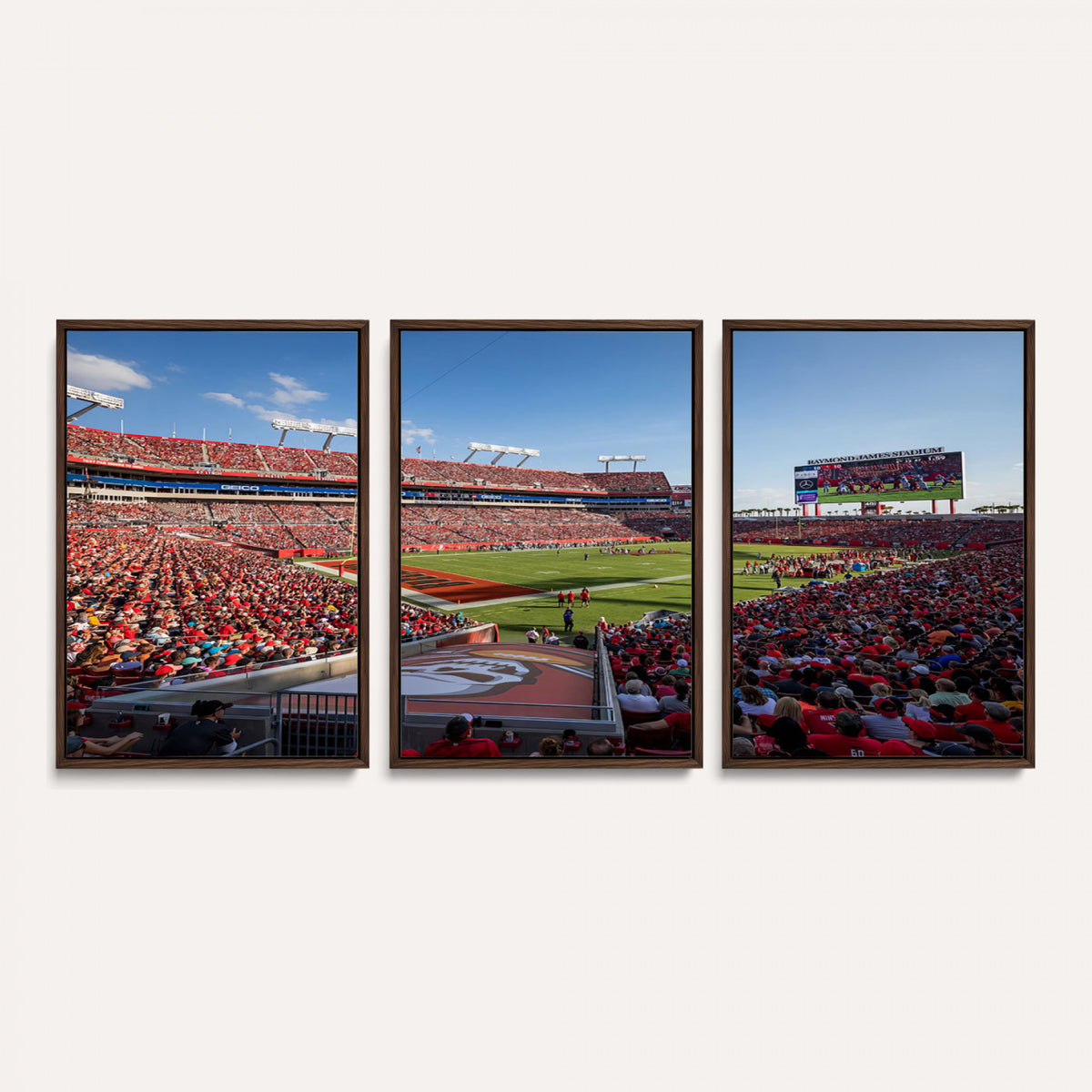 65229-MGV-CV-36X24 - Florida Tampa Raymond James Stadium Wall Art Canvas Print - NFL Football Stadium Print