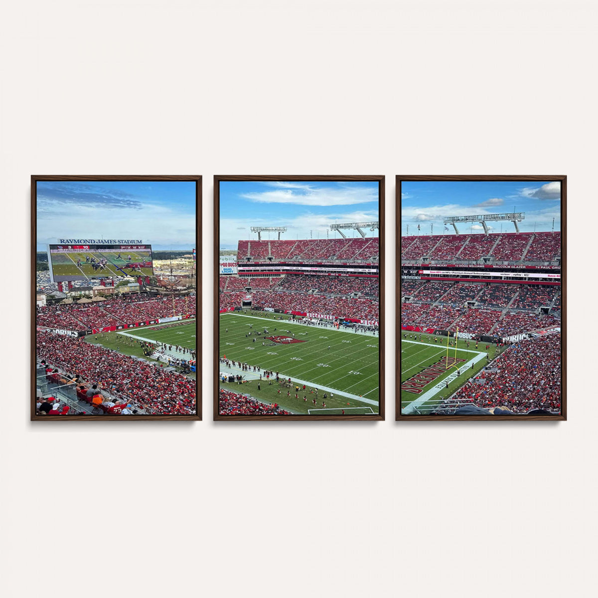 52828-MGV-CV-36X24 - Florida Tampa Raymond James Stadium Wall Art Canvas Print - NFL Football Stadium Print Canvas