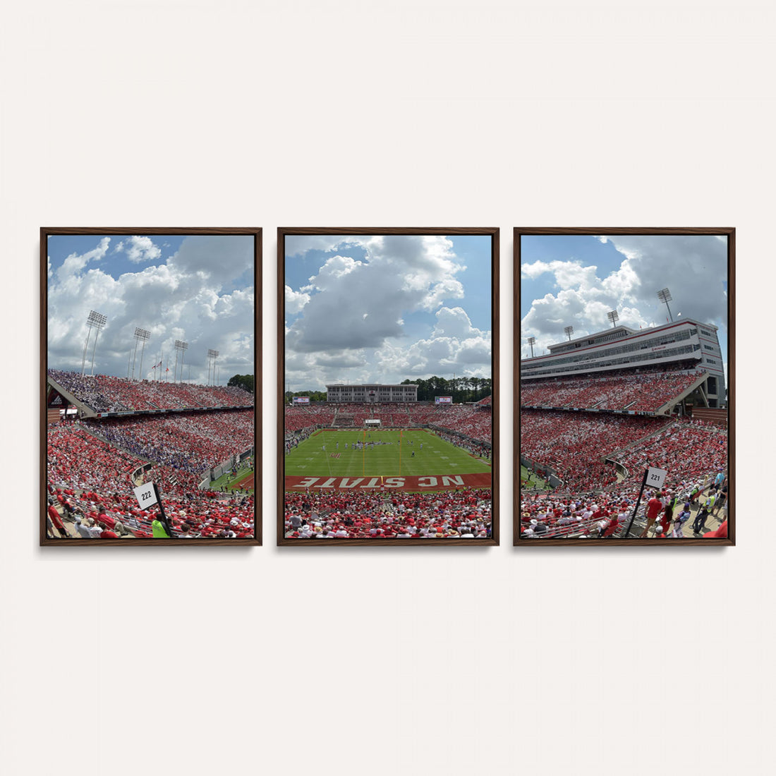 NC State Wolfpack Football Team Print Canvas, Raleigh