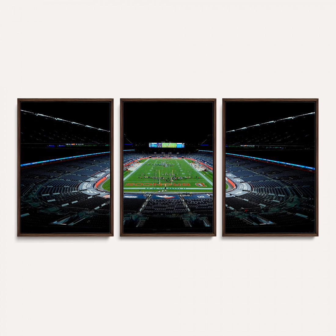 Denver Broncos Football Team Print Canvas, Denver Empower Field at Mile High
